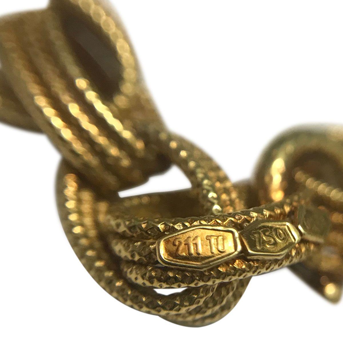 Women's Bulgari 18 Karat Yellow Gold Long Chain Link Necklace