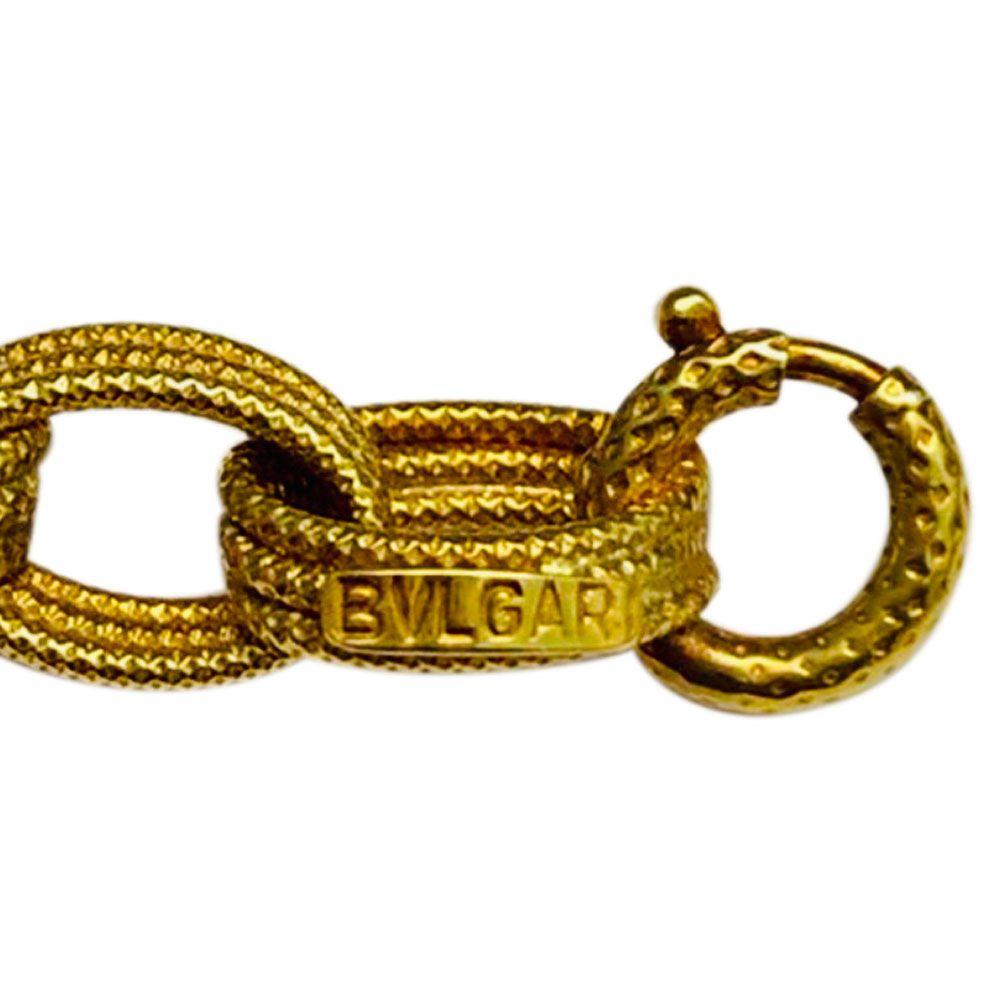 Bulgari 18 Karat Yellow Gold Long Chain Link Necklace 3
