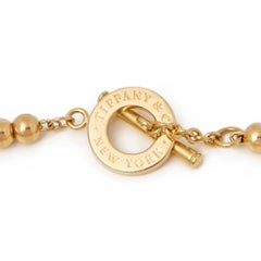 Bulgari 18 Karat Yellow Gold Tiffany Beads Toggle Bracelet