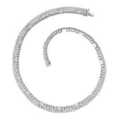Bulgari Collier Parentesi en or blanc 18 carats avec diamants de 18,00 carats
