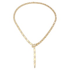 Bulgari 18ct Rose Gold And Diamond 'Serpenti Viper' Necklace Contemporary