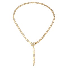 Bulgari Collier 'Serpenti Viper' en or rose 18ct et diamants Contemporary