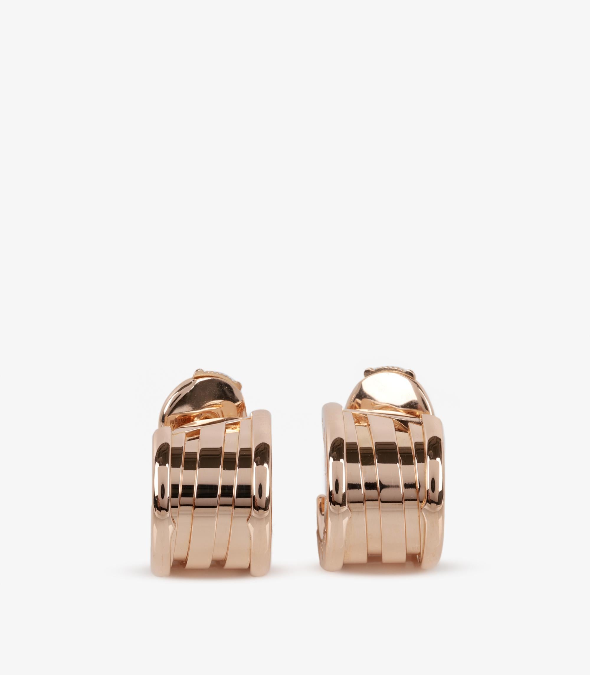 Bulgari 18ct Rose Gold B.Zero1 Ohrringe 1