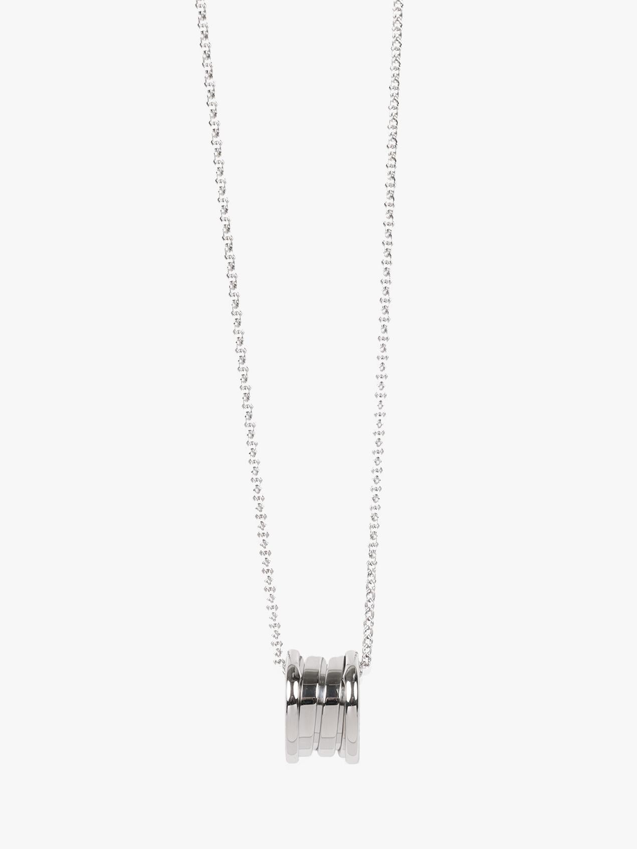 Collana Bulgari B.zero1 in oro bianco 18 ct. In condizioni ottime in vendita a Bishop's Stortford, Hertfordshire
