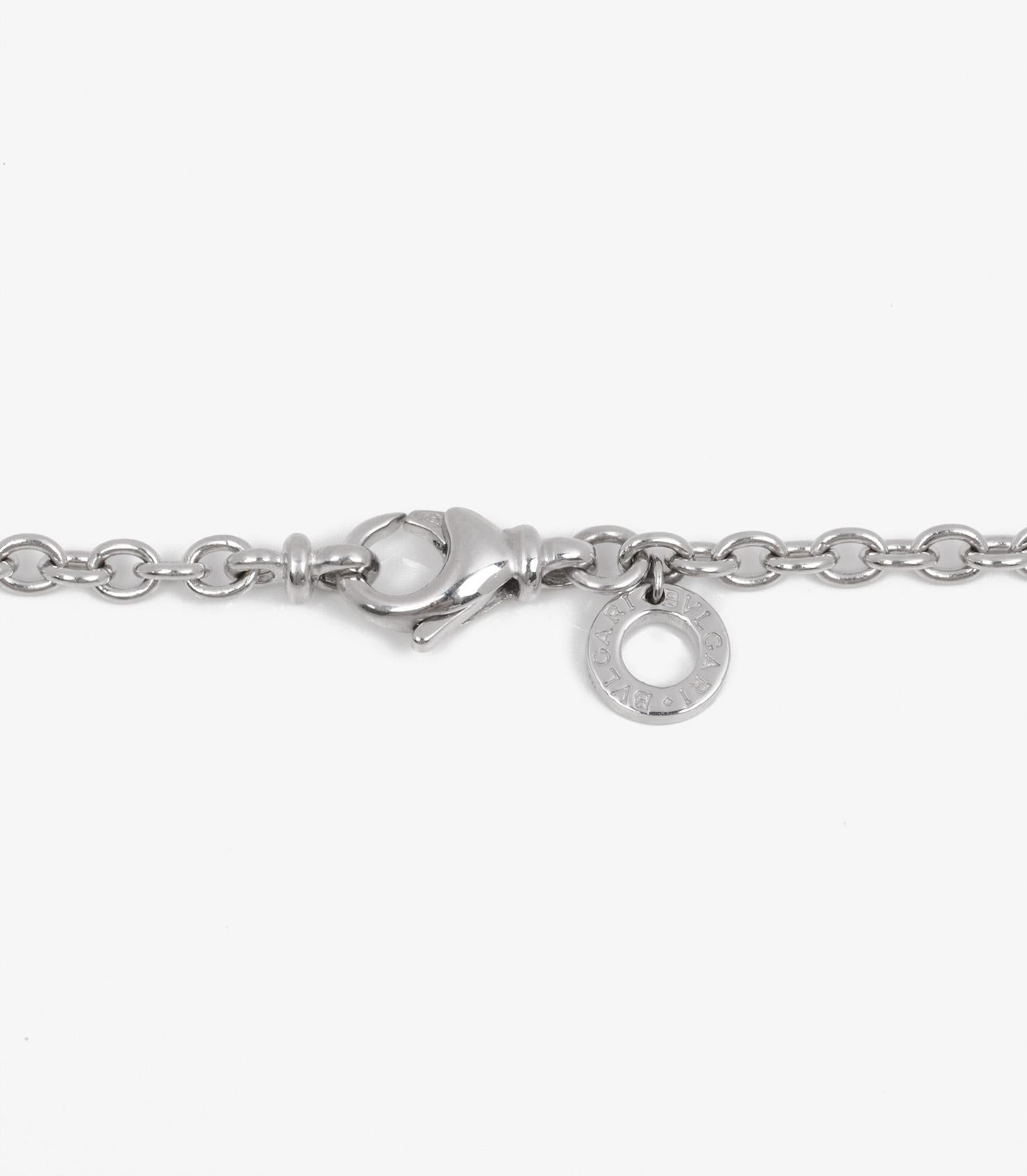 Bulgari 18ct White Gold B.Zero1 Necklace In Excellent Condition For Sale In Bishop's Stortford, Hertfordshire