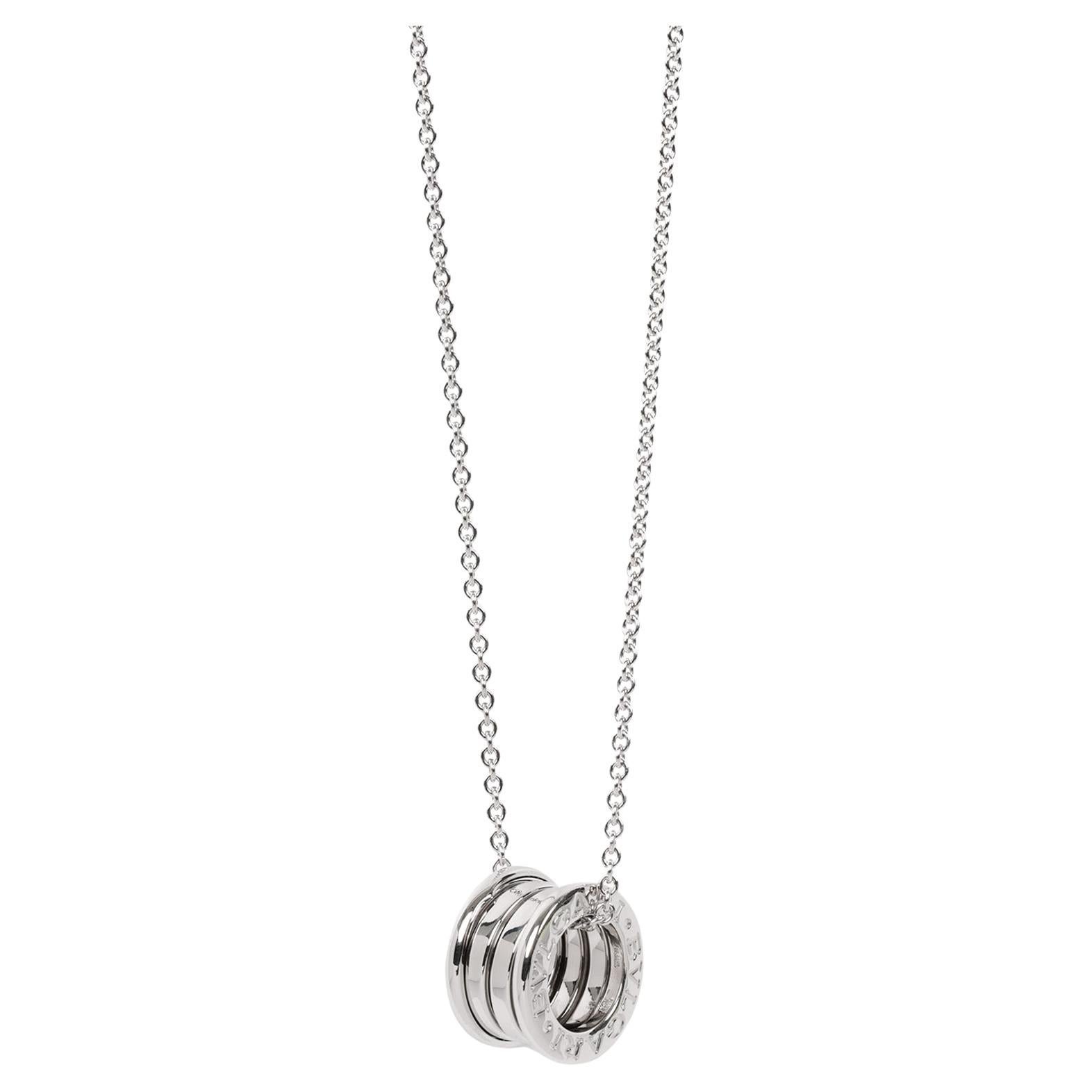 Bulgari 18ct White Gold B.zero1 Necklace