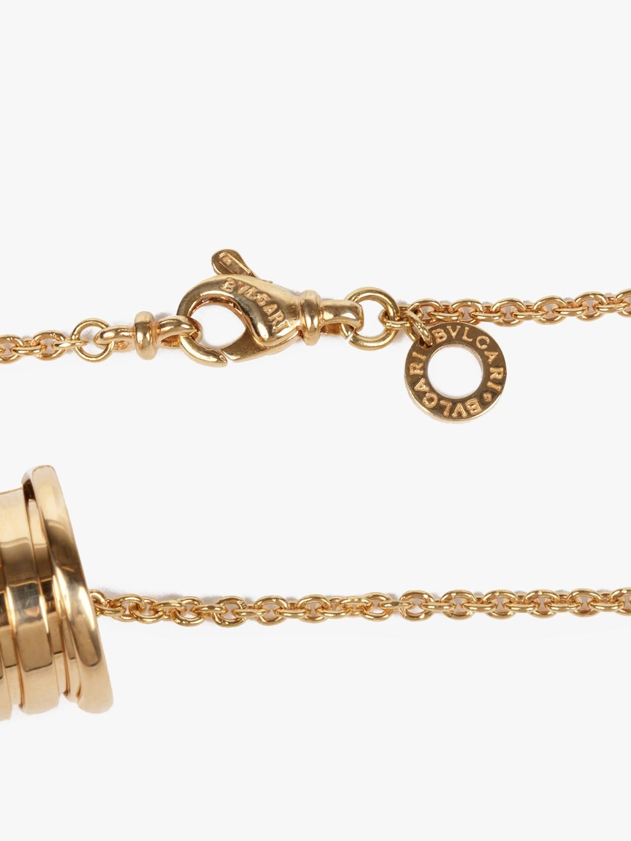 Bulgari Collier B.zero1 en or jaune 18ct Excellent état - En vente à Bishop's Stortford, Hertfordshire