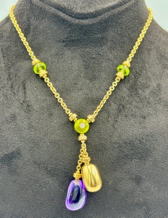 Collar Bulgari de oro de 18 quilates con amatista y citrino