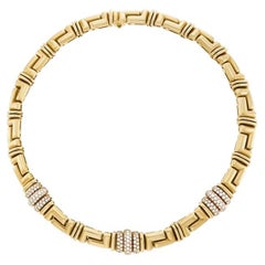 Bulgari 18k Gold and Diamond Necklace
