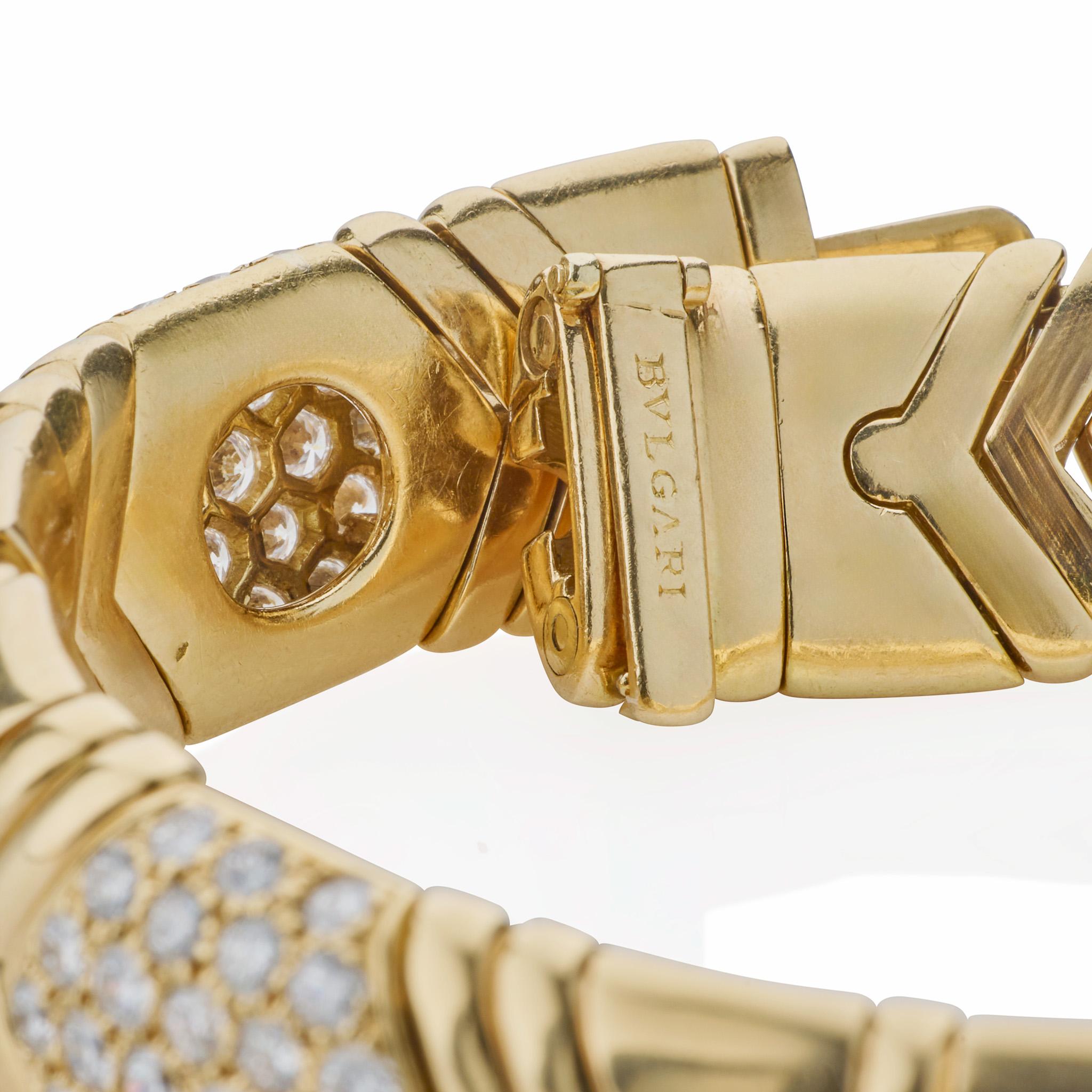 Women's or Men's Bulgari 18K Gold and Diamond 
