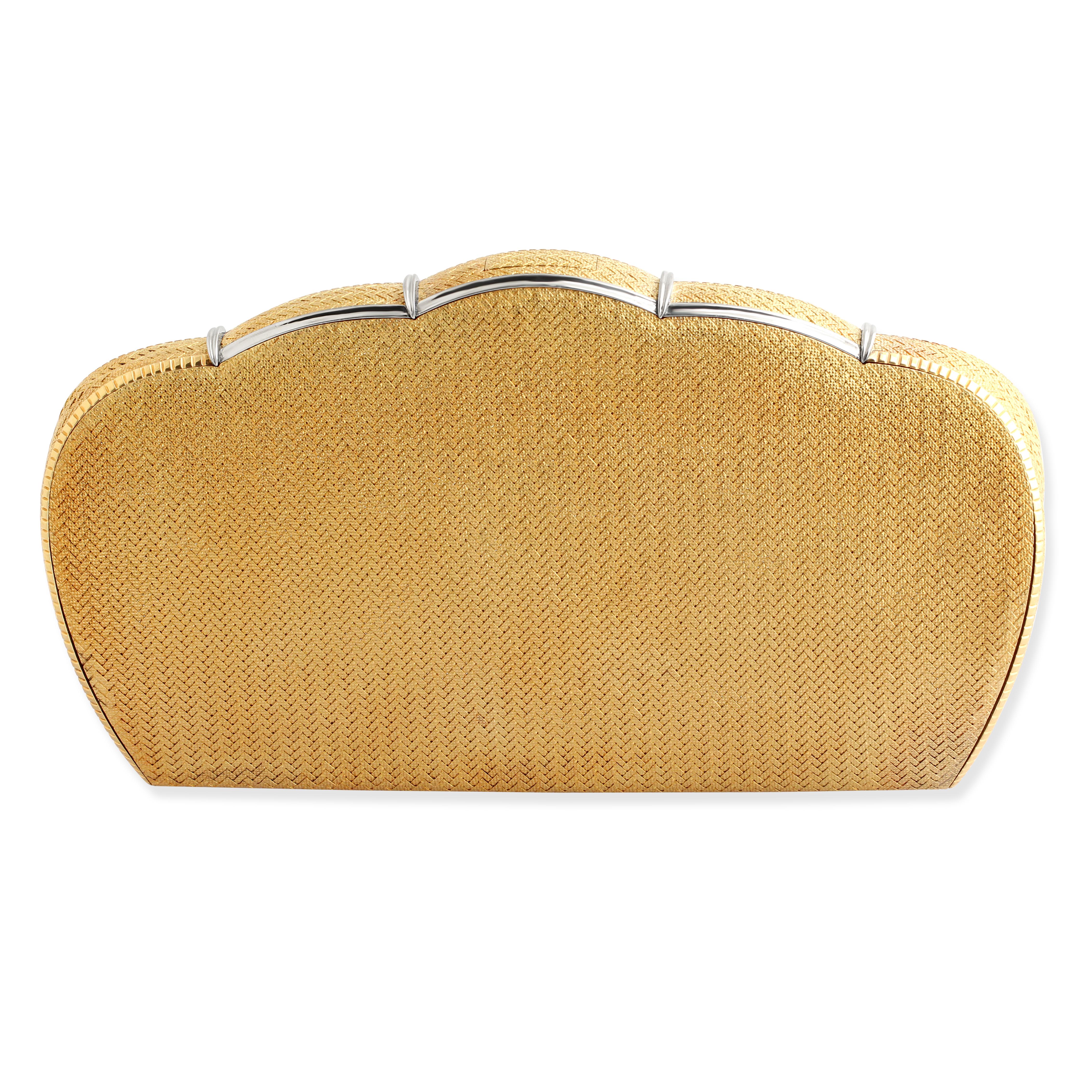 Bulgari 18K Gold Clutch Bag In Good Condition For Sale In London, GB