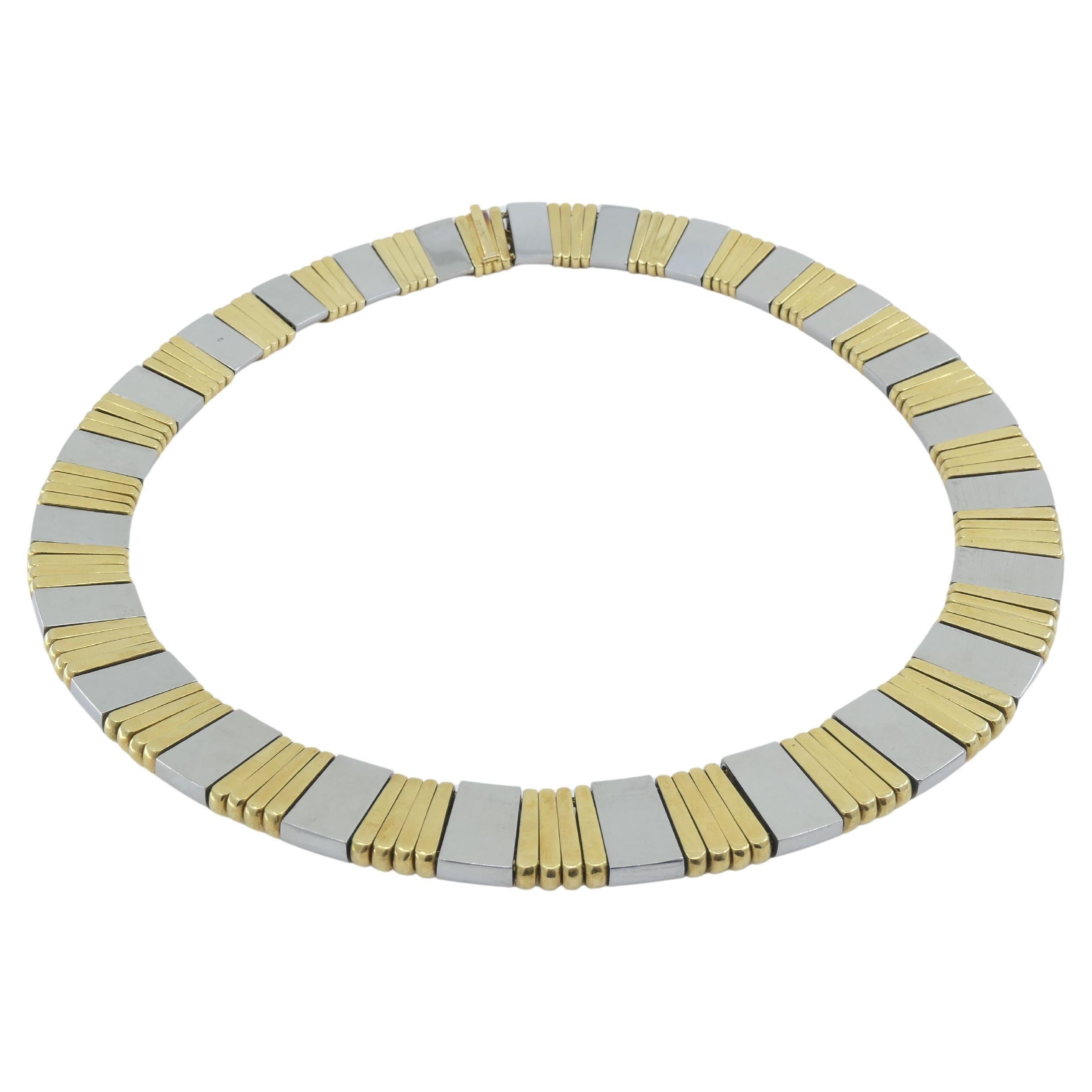 Bulgari Collana in oro 18k Bvlgari Parentesi Bicolore In condizioni ottime a Beverly Hills, CA
