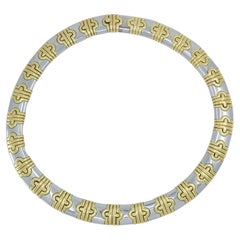 Bulgari 18k Gold Collar Necklace Bvlgari Parentesi Two-Tone Bulgari 18k Gold Collar Necklace Bvlgari Parentesi Two-Tone