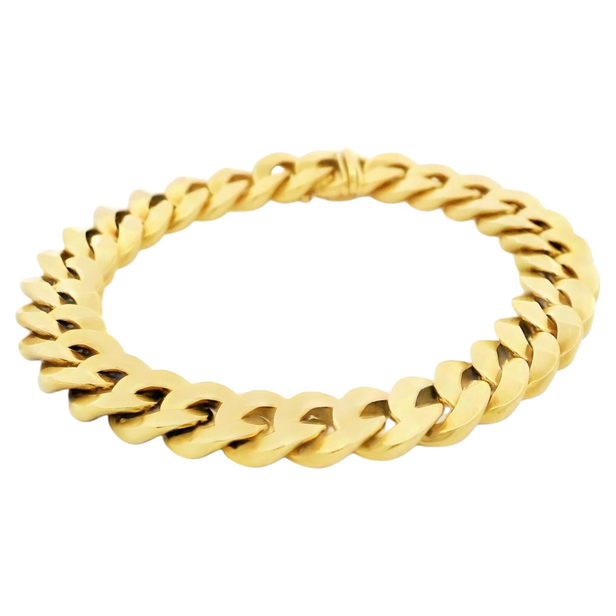 Bulgari 18K Gold Curb Link Bracelet