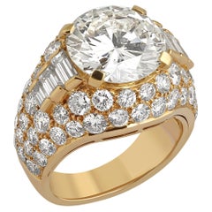 Bulgari, 18k Gold & Diamond Trombino Ring
