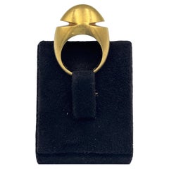 Bulgari 18k Gold Dome Cocktail Ring, Italy, Circa 1990