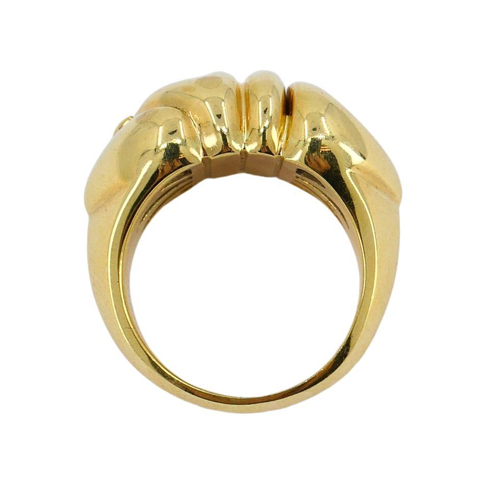 Bvlgari 18k Gold Doppio Cuore Ring 3