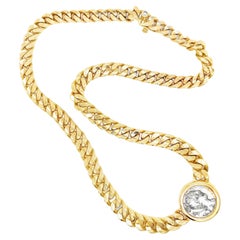 Bulgari 18K Gold “Monete” Necklace with Ancient Roman Silver Coin Circa 1980