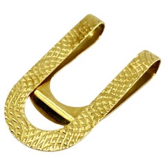 Broche pinza para billetes Bulgari de oro de 18 quilates Broche pinza para billetes Bulgari de oro de 18 quilates