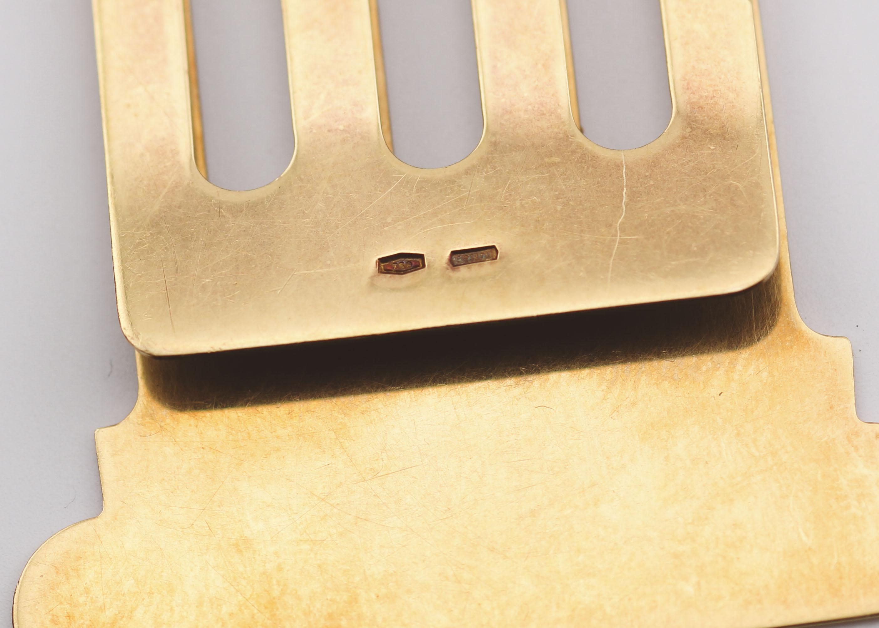Bulgari 18k Gold Moneyclip For Sale 2