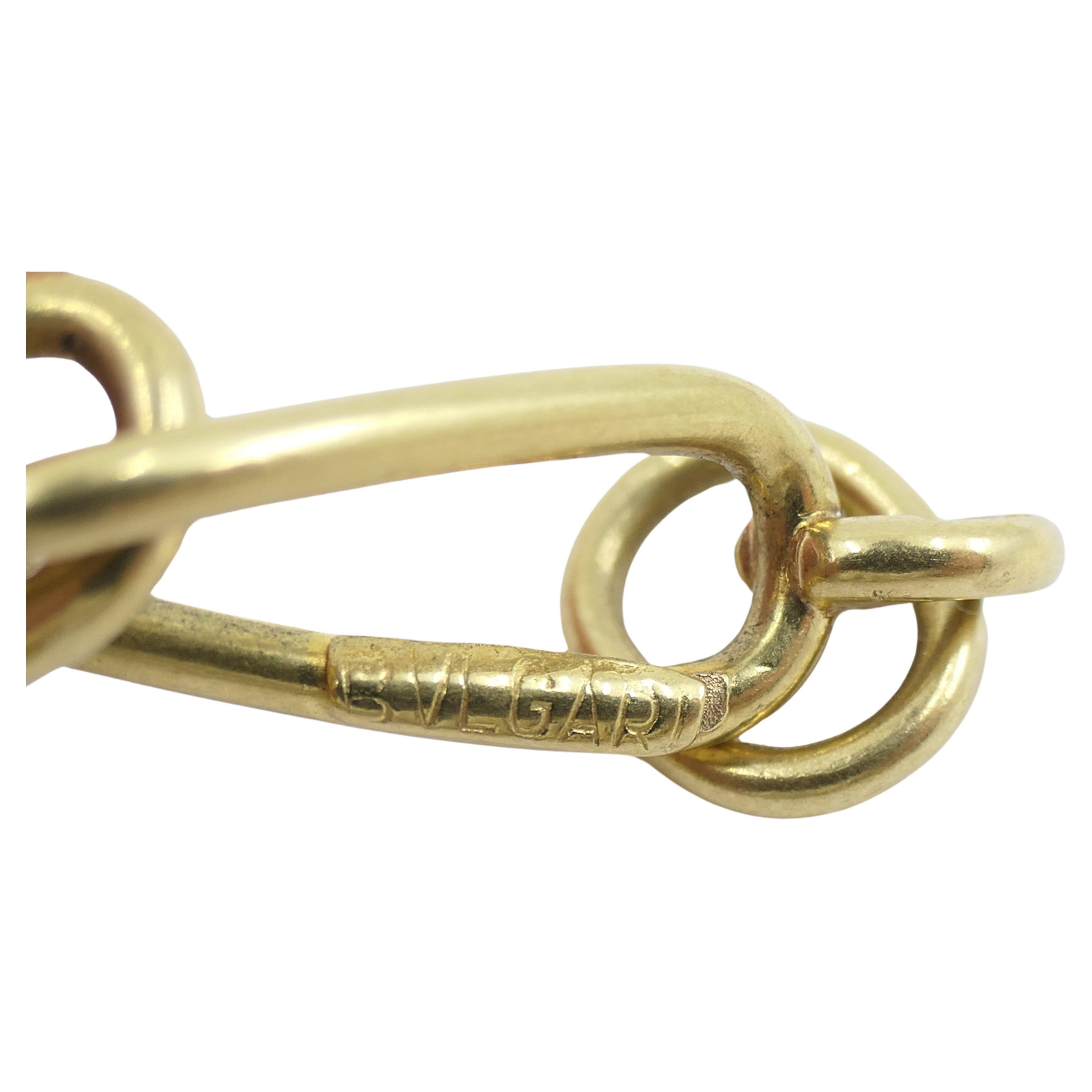 Bulgari 18k Gold Necklace Twisted Link For Sale 1