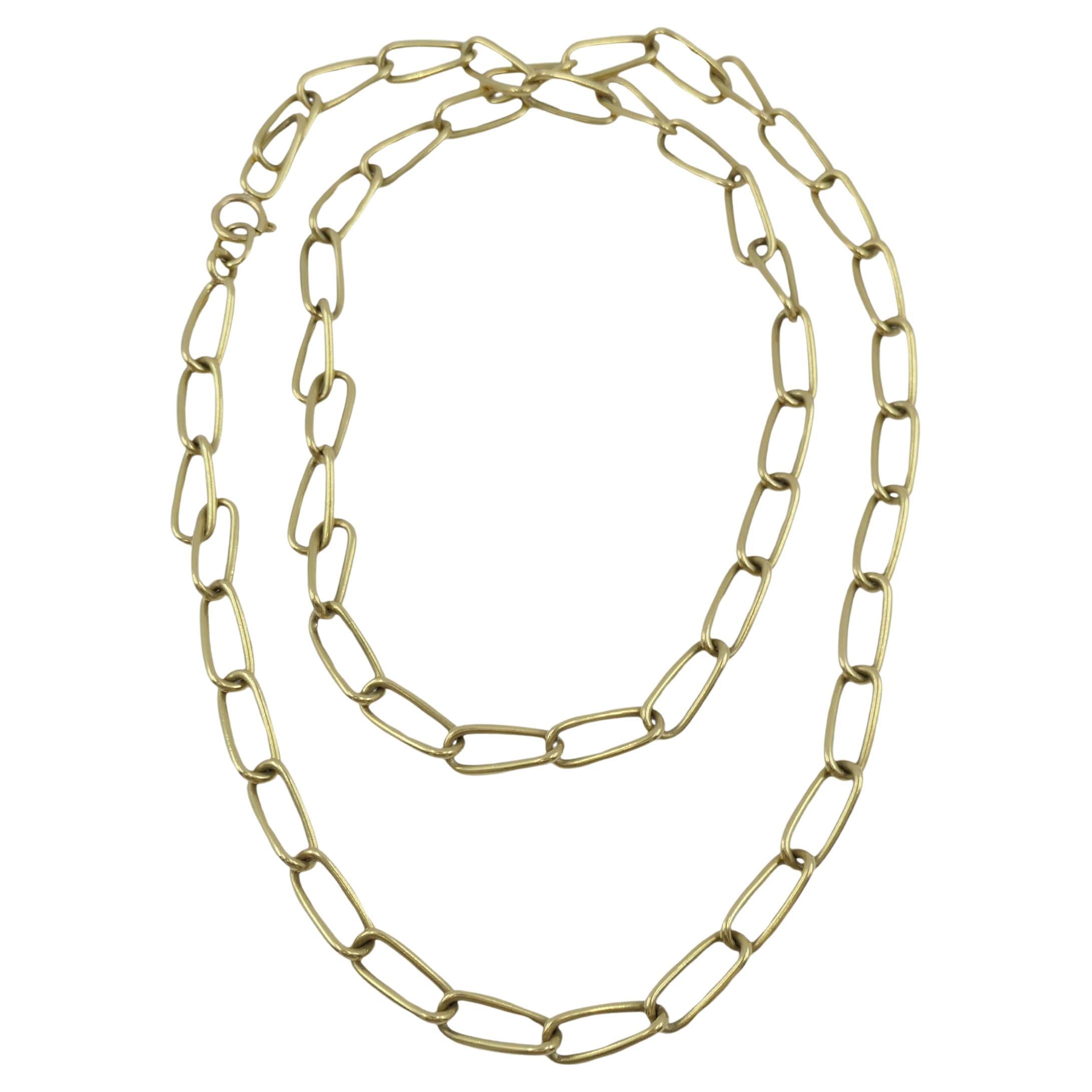 Bulgari 18k Gold Necklace Twisted Link For Sale