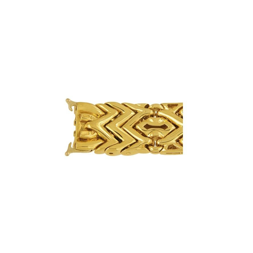 Bulgari 18 Karat Gold Trika Bracelet Watch BJ 07 In Excellent Condition In New York, NY