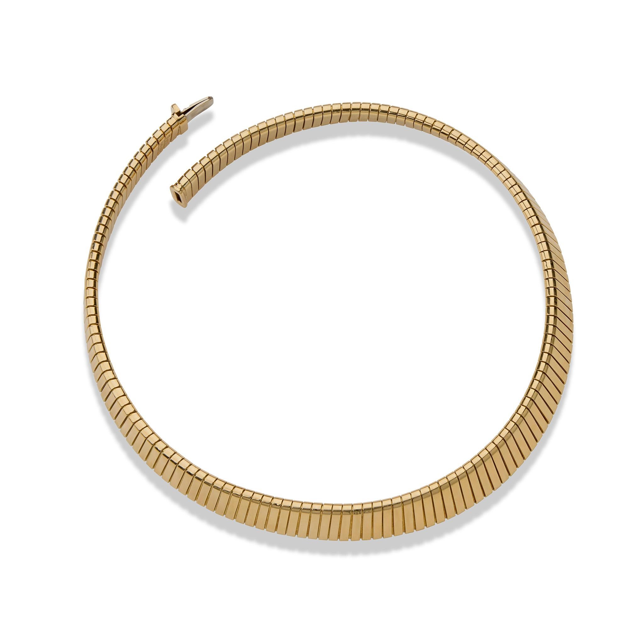 da uomo o donna Bulgari - Collana Tubogas in oro 18 carati in vendita
