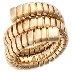 Bulgari, 18K Gold Tubogas "Serpenti' Ring, C. 1980