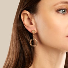BULGARI Ohrringe aus 18-karätigem Roségold mit Diamanten, um 2010, Italien