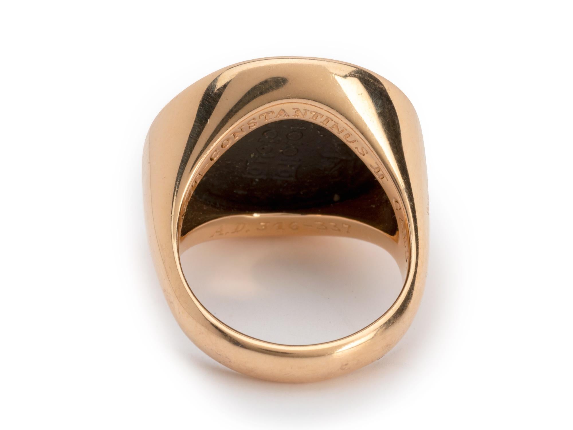 Bulgari 18k Rose Gold Monete Ring im Angebot 1