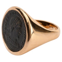 Bulgari 18k Rose Gold Monete Ring