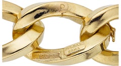 Bulgari 18k Solid Yellow Gold Chain Necklace with Safety, Size 36"