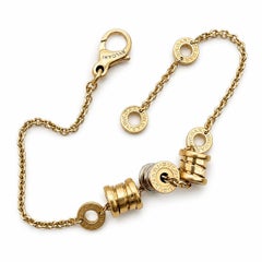Bulgari 18k Tri Color Gold B. Zero 1 Three Element Adjustable Link Bracelet