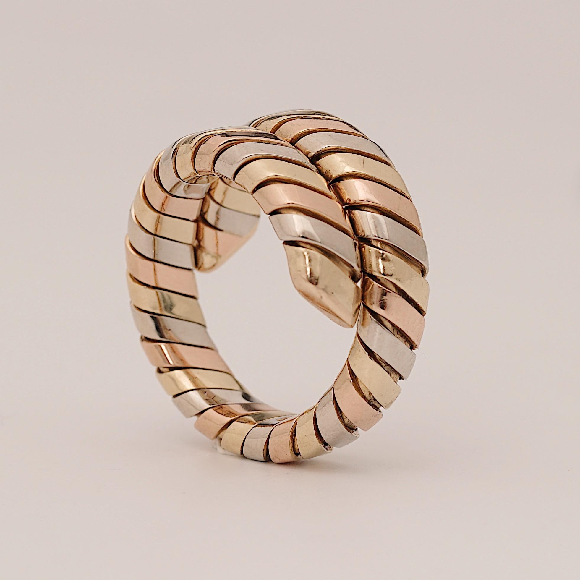 Bulgari, Roma
18K Tricolor Gold Tubogas 