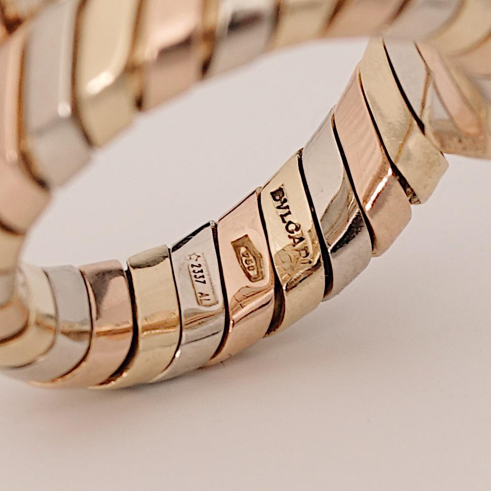 Bulgari, 18K Tricolor Gold Tubogas 
