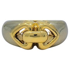 Bulgari Anello Doppio Cuore in oro bicolore 18k