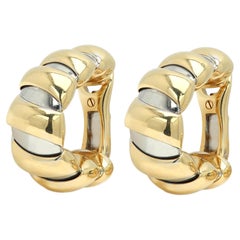 Boucles d'oreilles vintage Bulgari en or 18 carats, modèle « Tubogas », Italie, années 1980