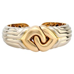 Bracciale Bulgari in oro bianco e giallo 18 ct.