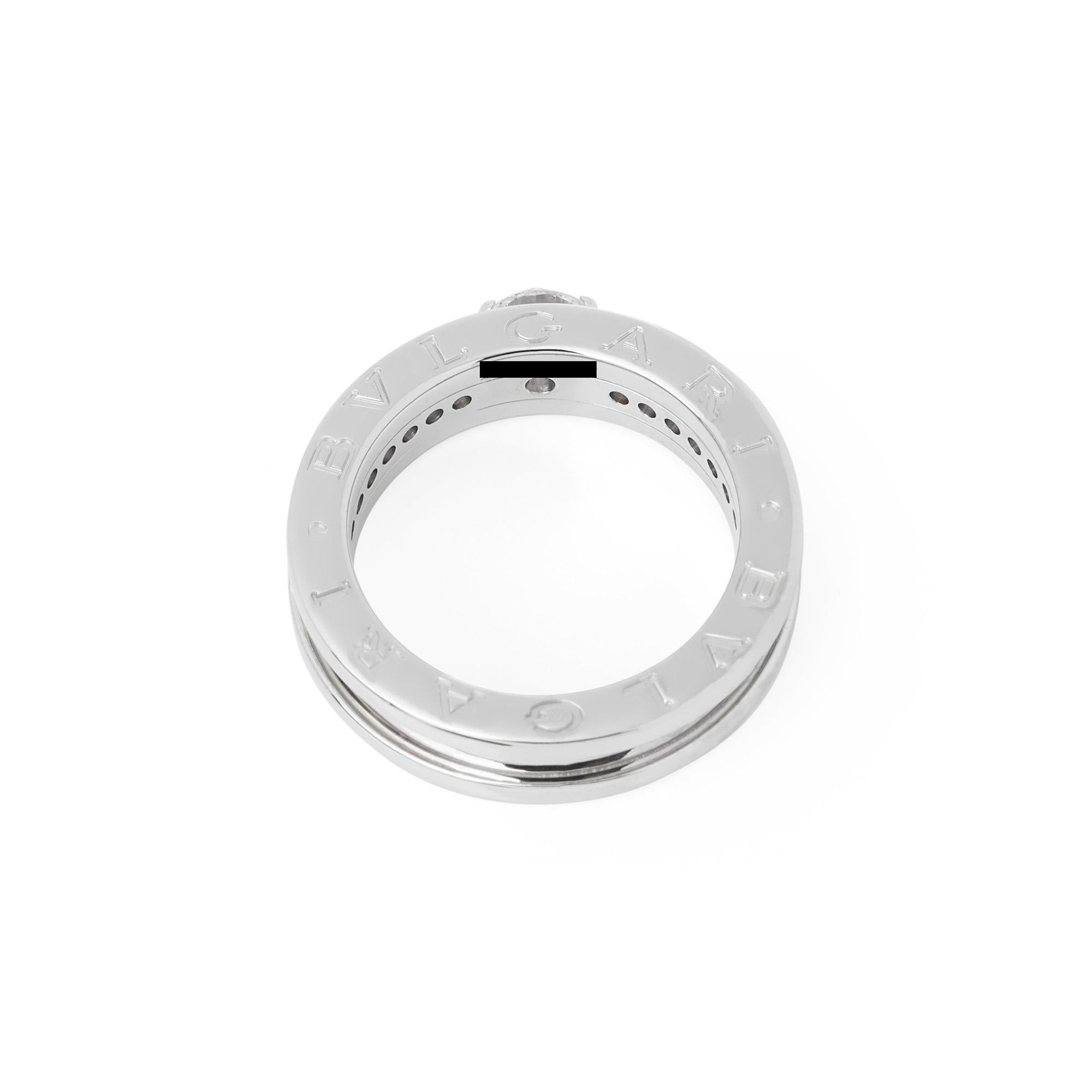 bulgari b zero ring with diamonds