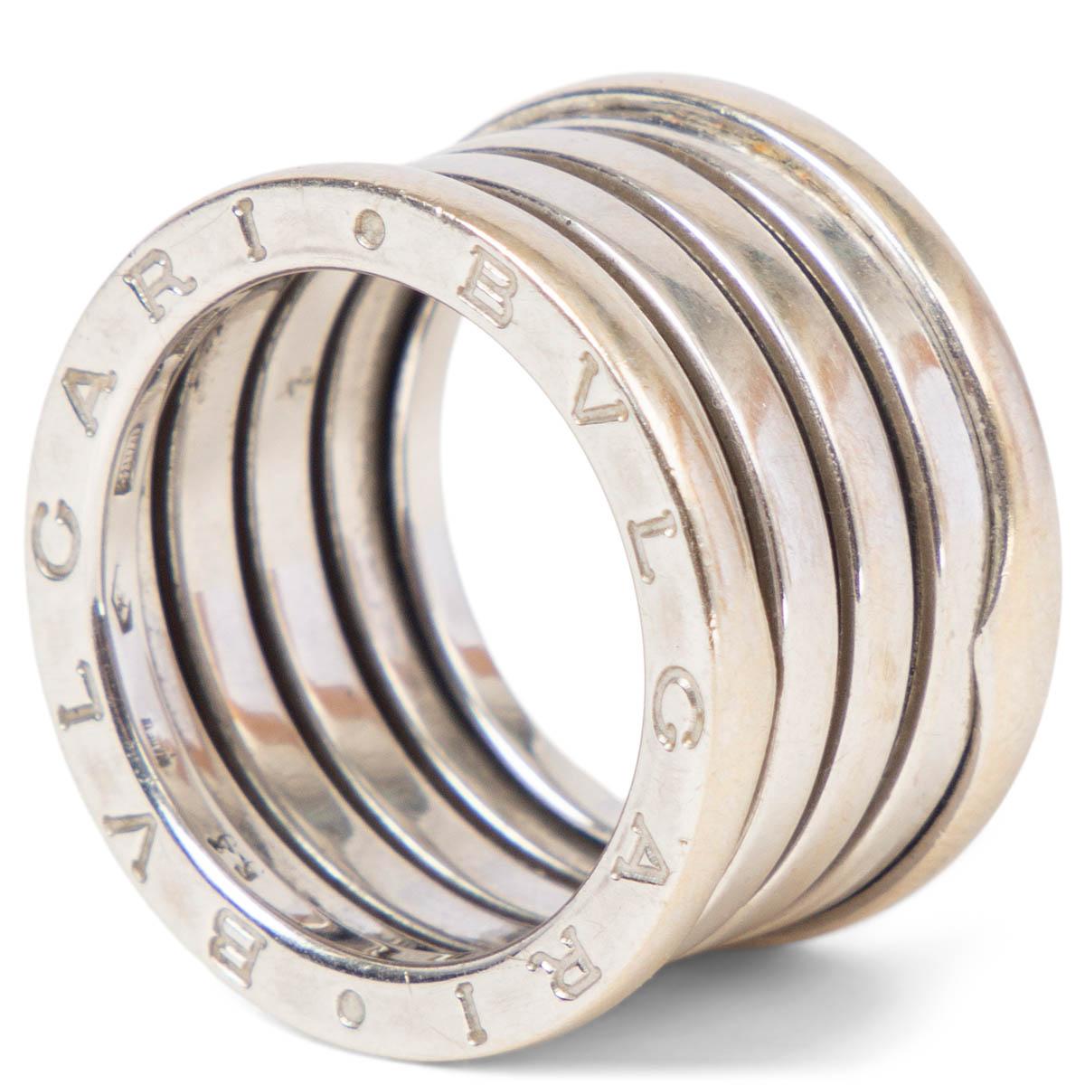 BULGARI Bague B.ZERO 1 en or blanc 18 carats 53 bvlgari Bon état - En vente à Zürich, CH