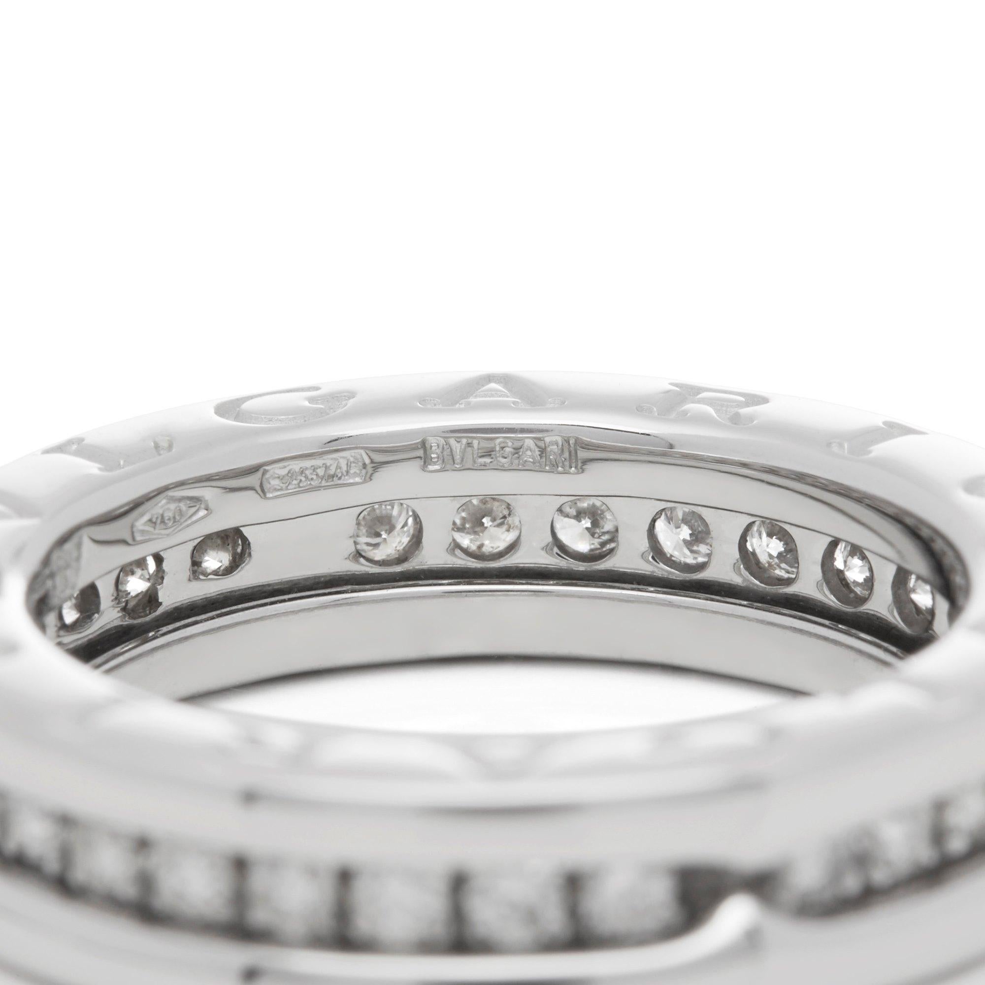Bulgari 18 Karat White Gold B.Zero 1 Ring 1