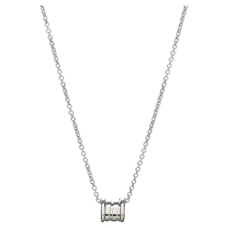 Collana con ciondolo in oro bianco 18 carati di Bvlgari