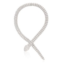 Collana Serpenti con diamanti in oro bianco 18 carati BULGARI