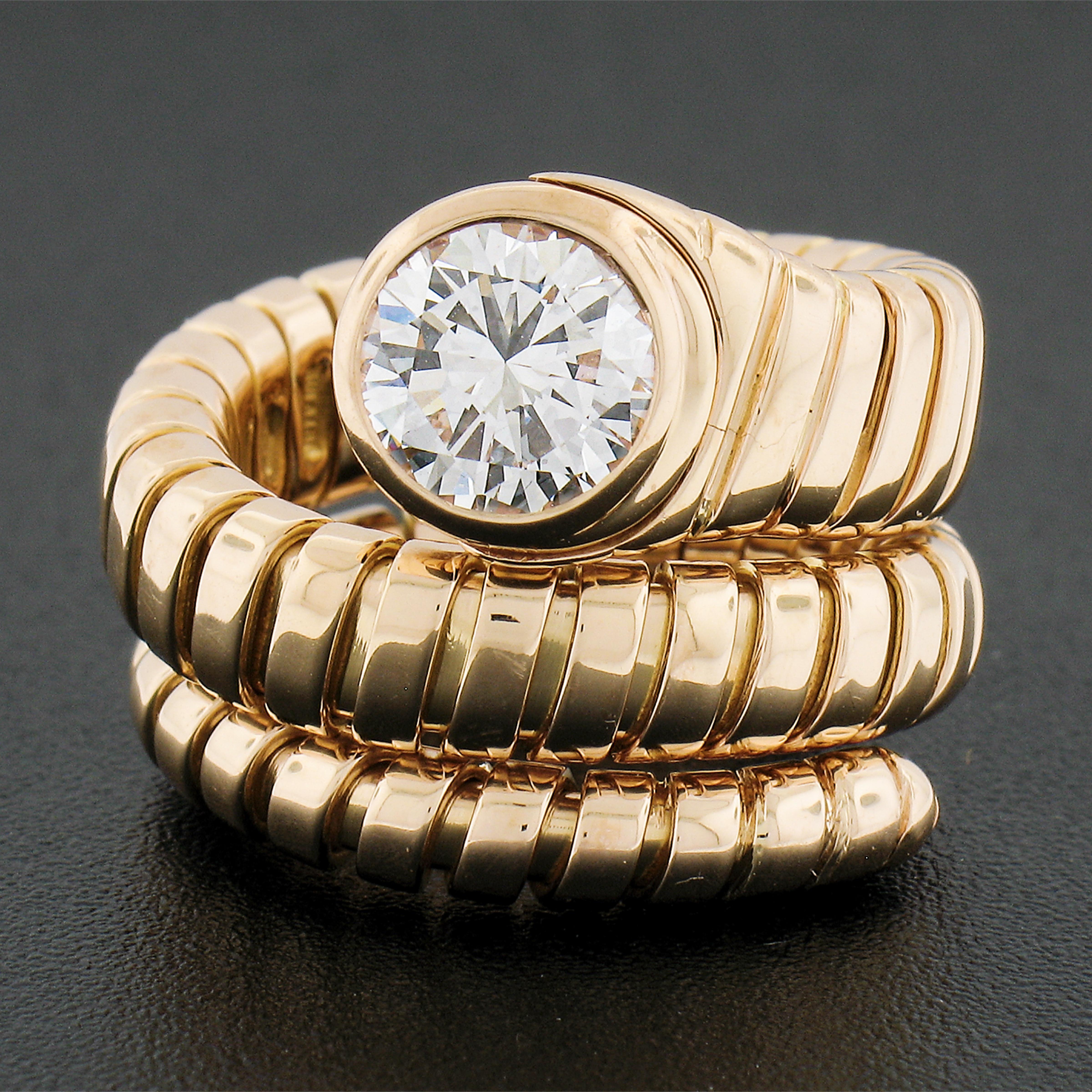 bulgari snake ring diamond