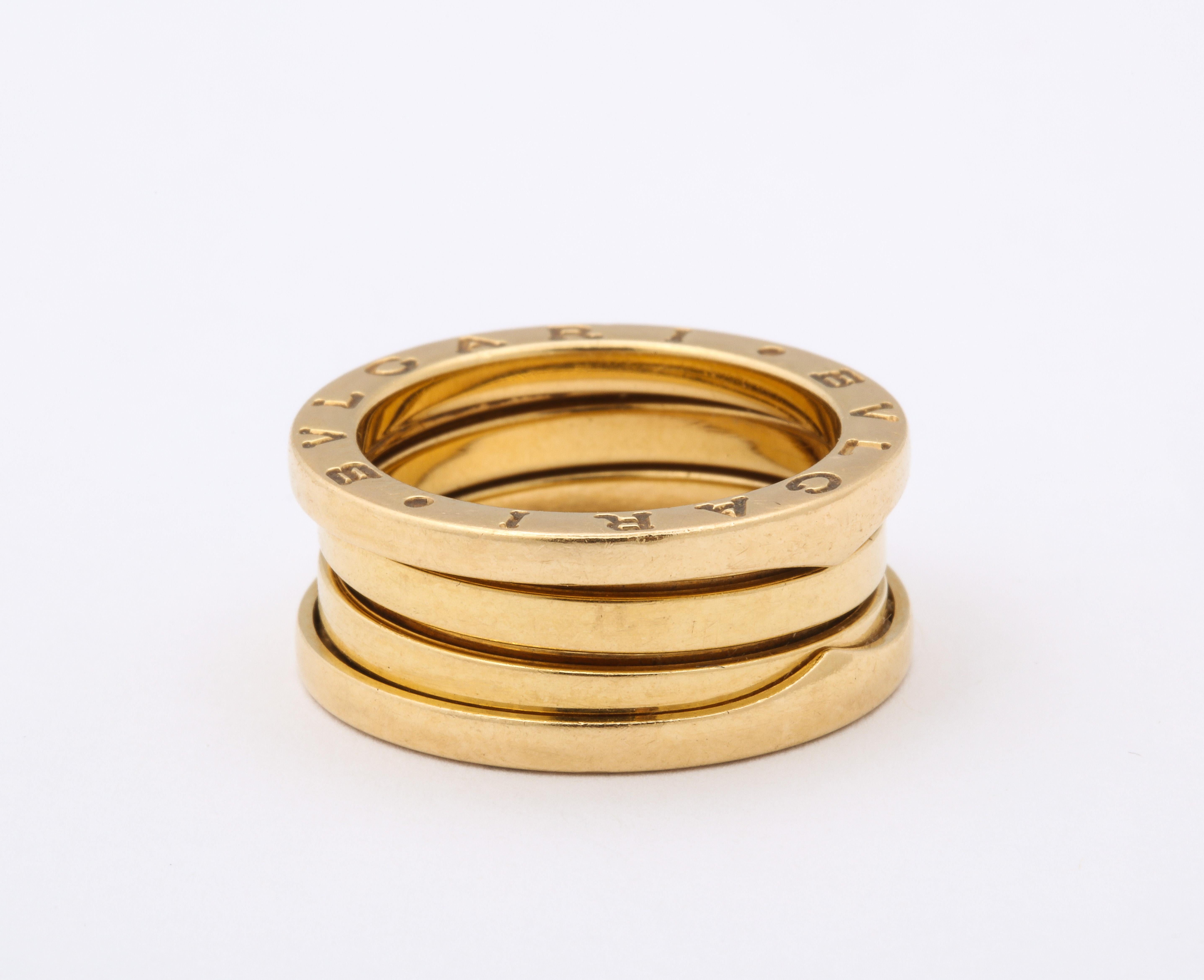 Bulgari B.zero1 Ring aus 18 Karat Gelbgold im Angebot 7