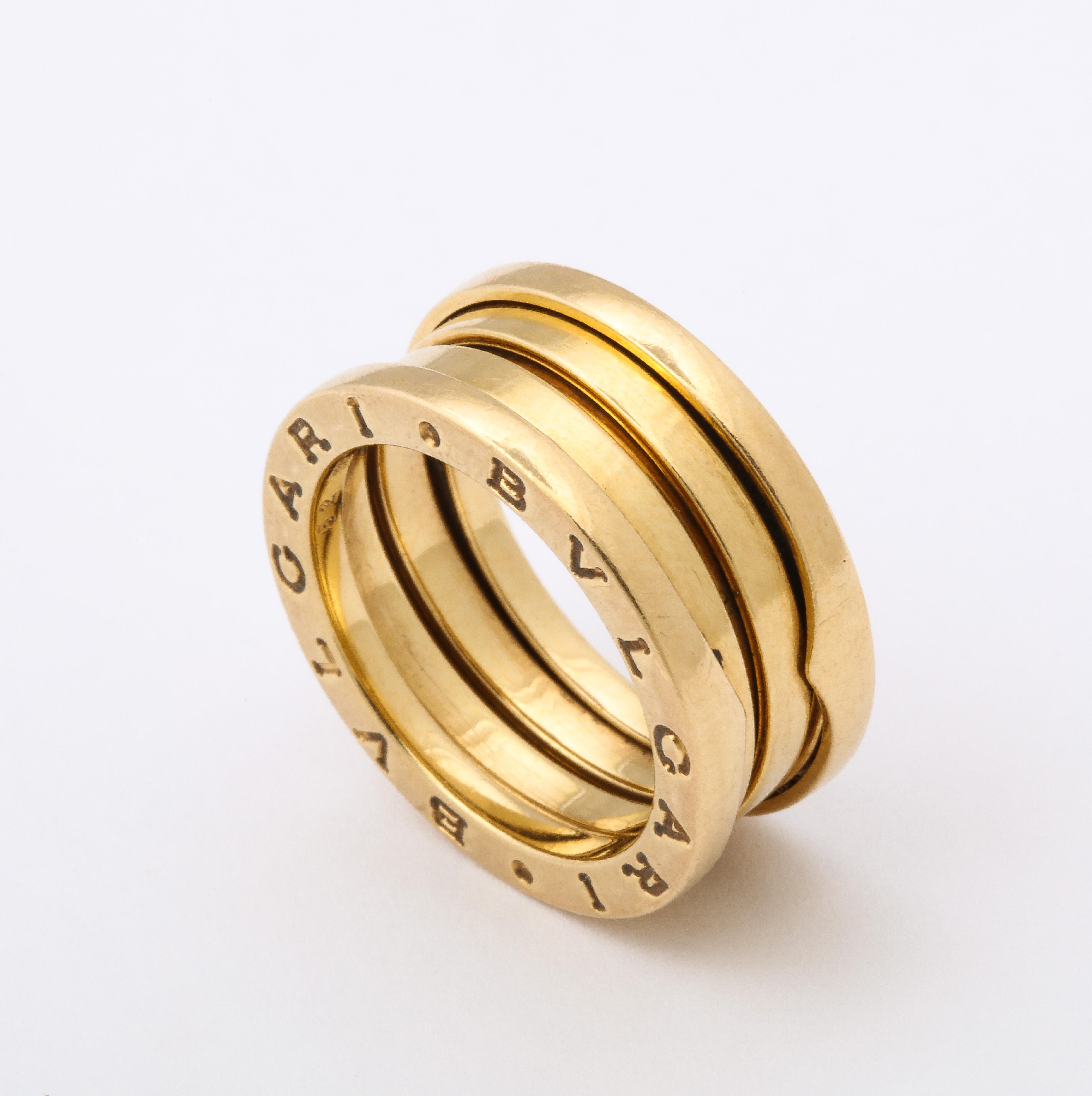 Bulgari B.zero1 Ring aus 18 Karat Gelbgold im Angebot 9