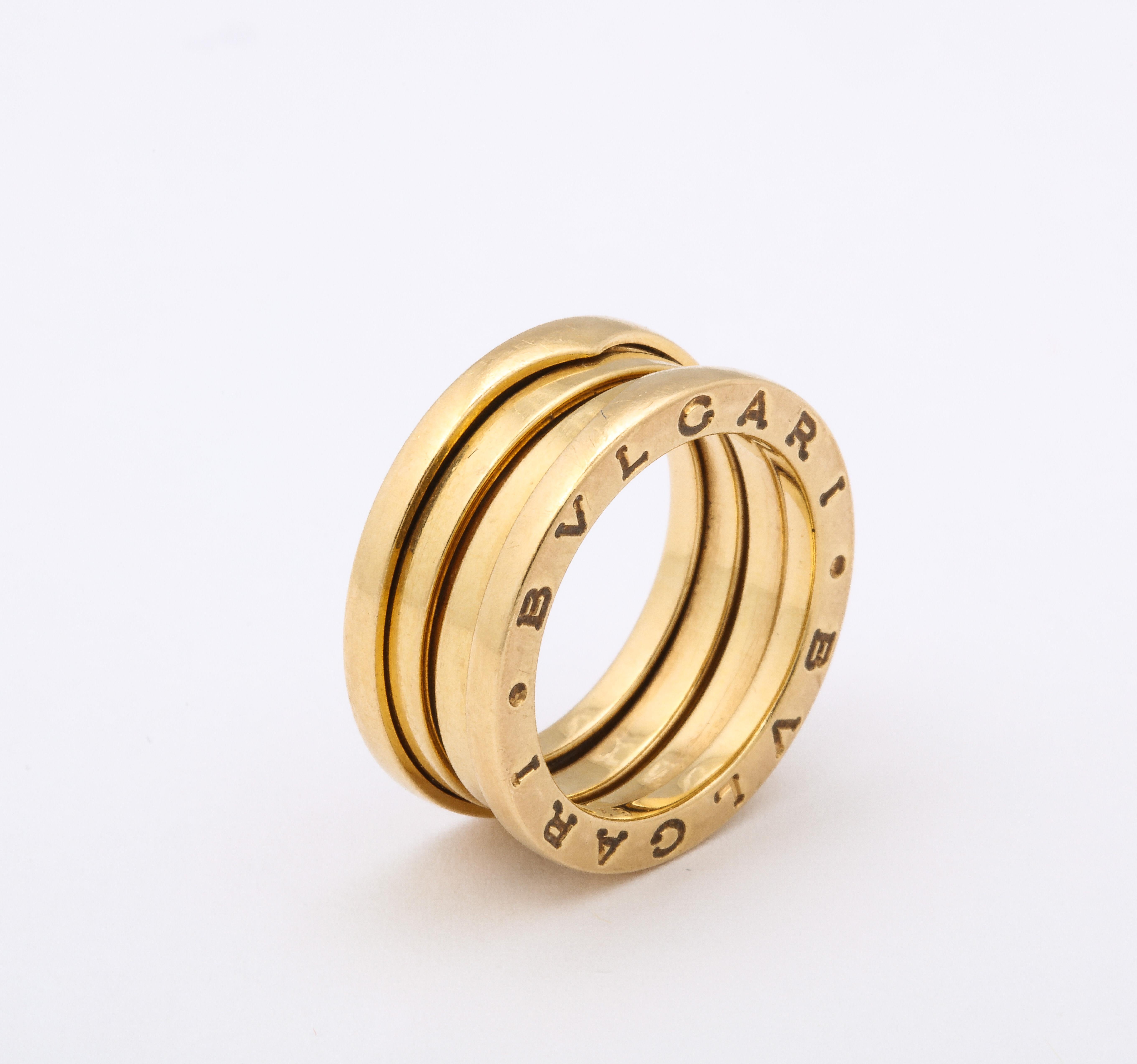 Bulgari B.zero1 Ring aus 18 Karat Gelbgold im Zustand „Gut“ im Angebot in Chicago, IL