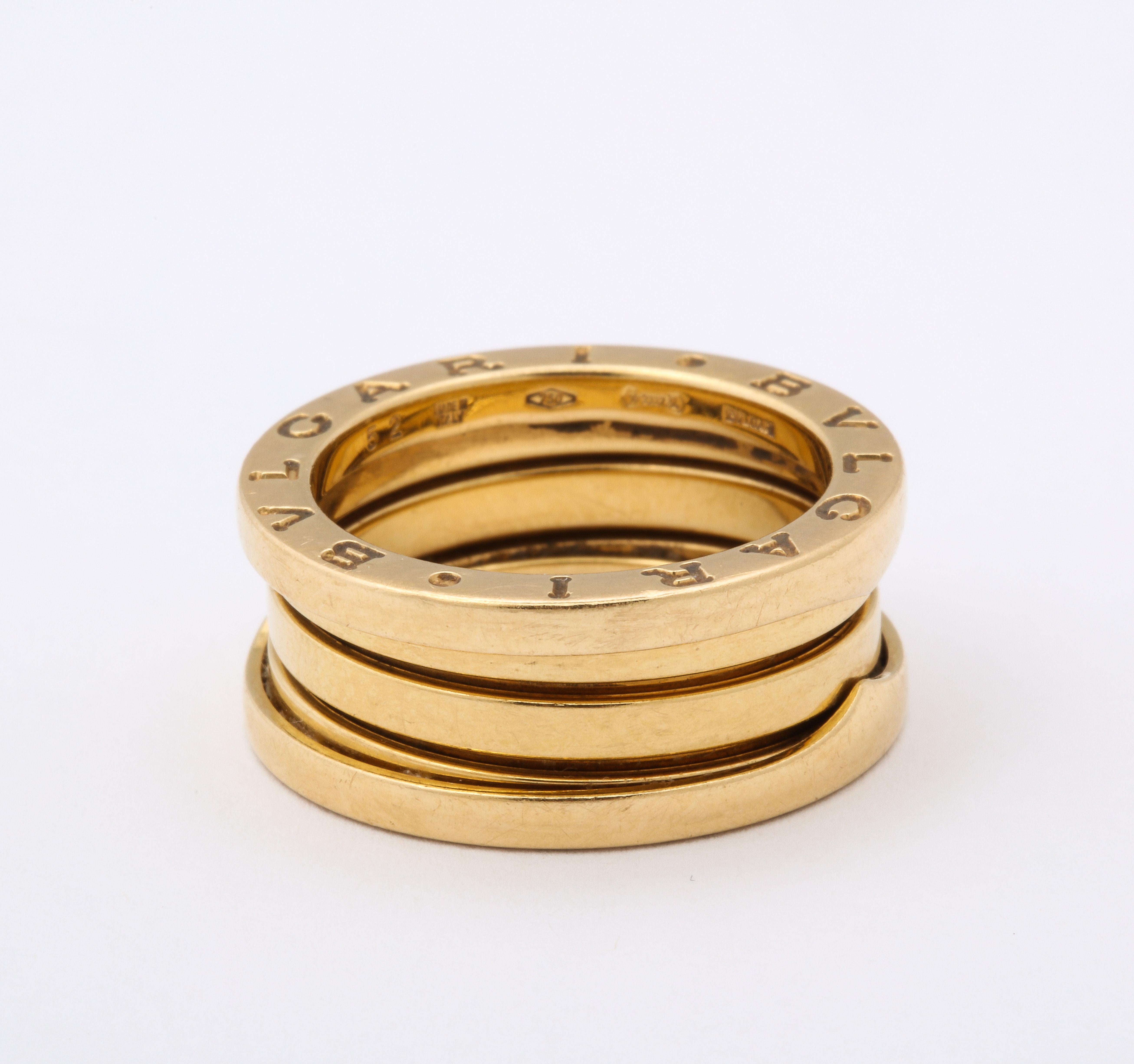 Bulgari B.zero1 Ring aus 18 Karat Gelbgold im Angebot 5