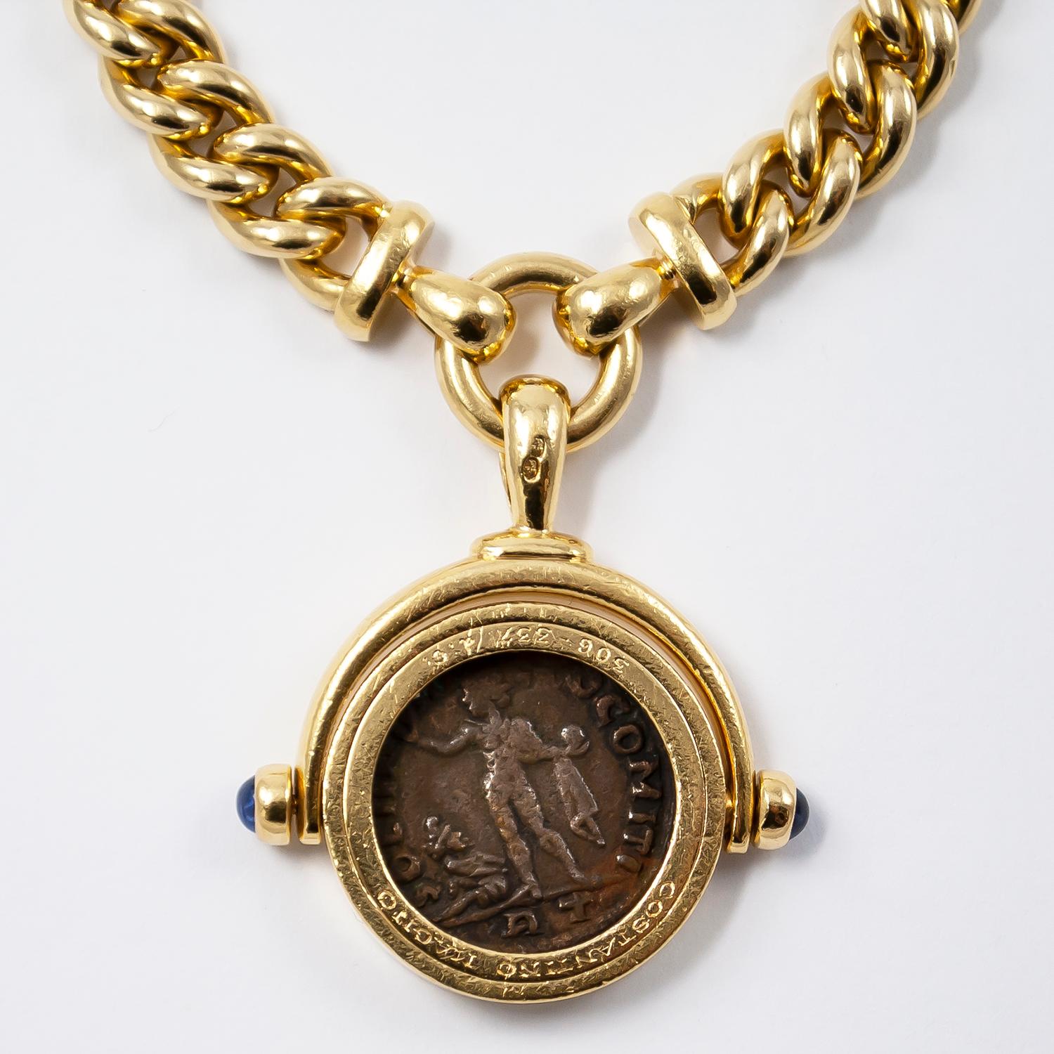 bvlgari coin necklace